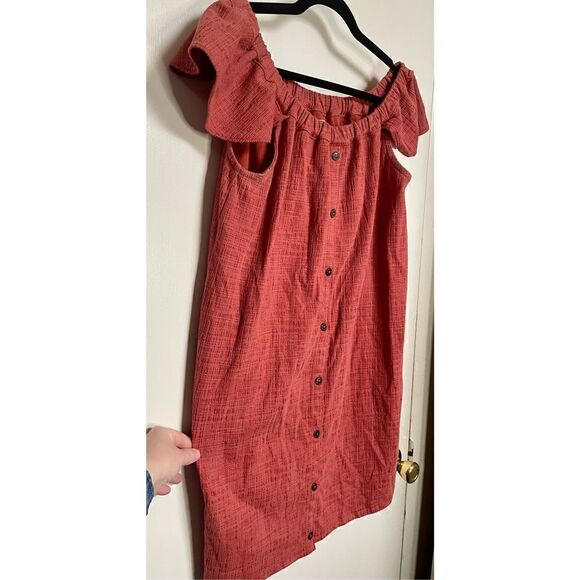 Madewell Off-the-Shoulder mini Dress size M - Picture 7 of 12